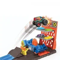 HFB12 Set Hot Wheels Monster Trucks Blast Station 4