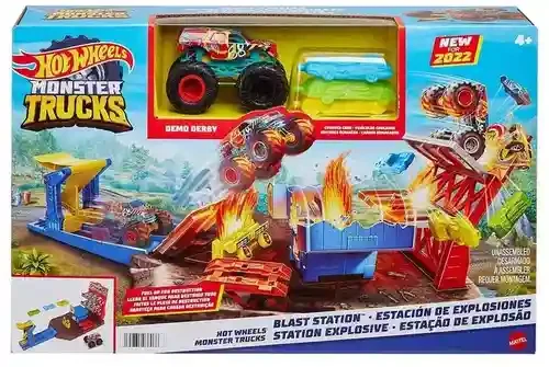 HFB12 Set Hot Wheels Monster Trucks Blast Station