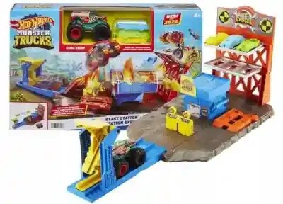 HFB12 Set Hot Wheels Monster Trucks Blast Station 2