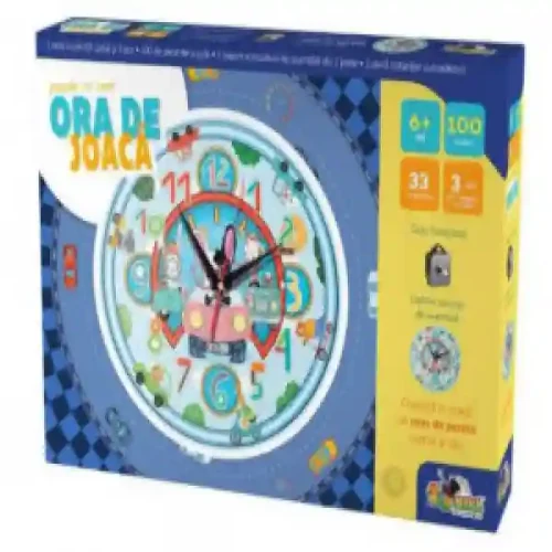 INT3190 Noriel Puzzle - Ora De Joaca_Puzzle Cu Ceas Masinute