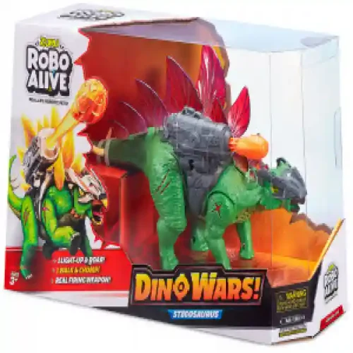 7131 Jucarie interactiva Stegozaur luptator verde ROBO ALIVE ZURU