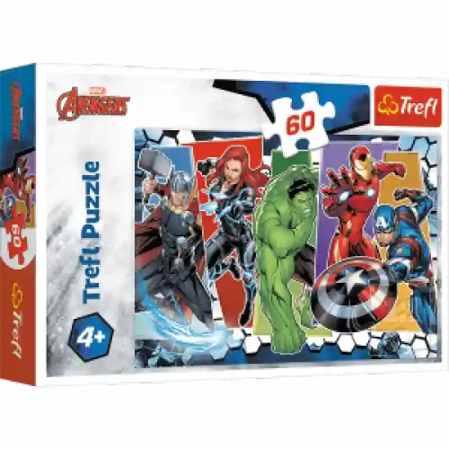Trefl 17357 Puzzles - 60 - The Avengers Invincible   Disney Marvel The Avengers