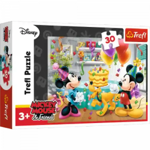 Trefl 18211 Puzzles - 30 - Birthday cake   Disney Standard Characters