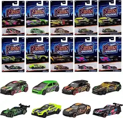 HLH72 Hot Wheels Masini Neon assst 2