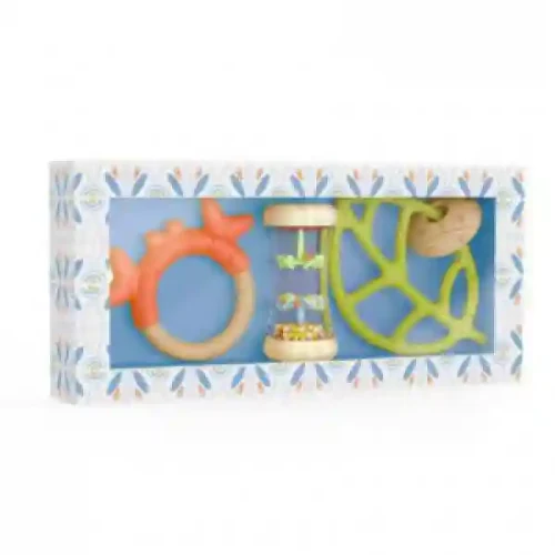 DJ06138 RATTLE - Set Baby Blanc