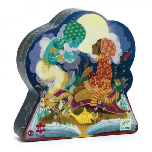 DJ07281 PUZZLE SILUETA - Aladdin 24buc.