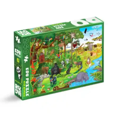 Puzzle Educational 240 piese – Animale 79244-01 02 03