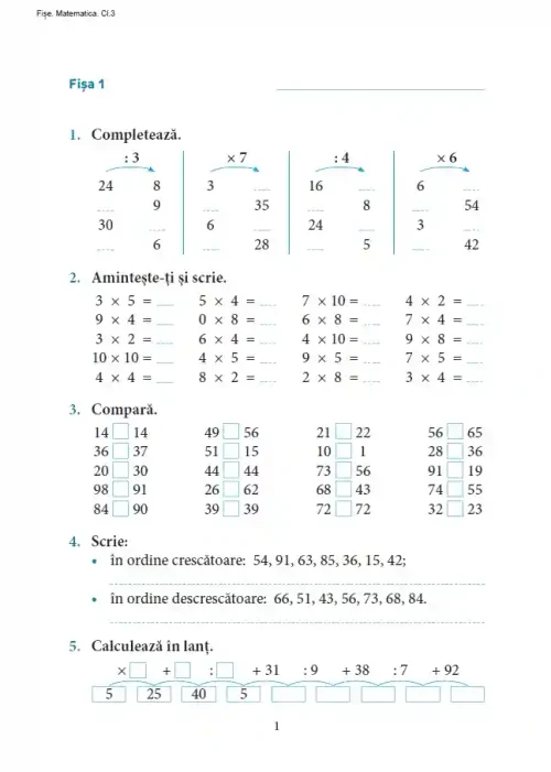 Exceleaza la matematica : clasa 3
