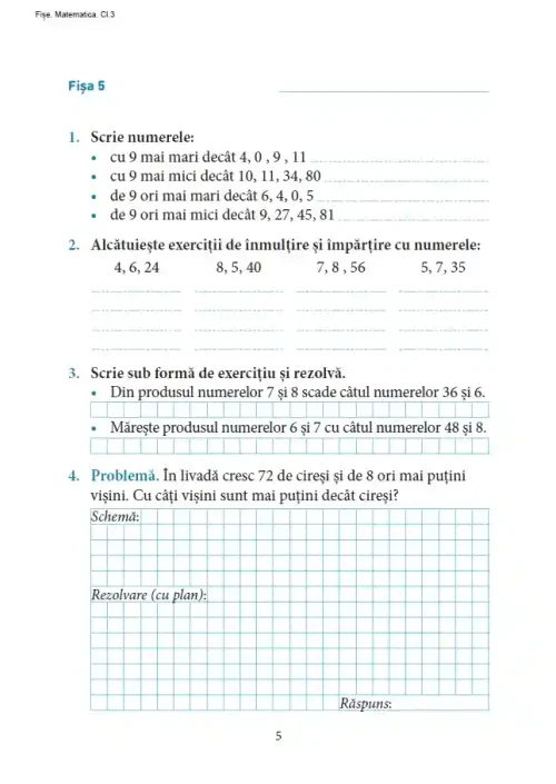 Exceleaza la matematica : clasa 3