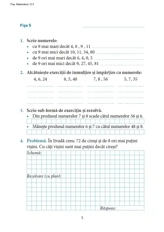 Exceleaza la matematica : clasa 3 3