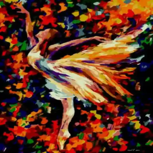 ZB.64207 Pictura pe numere  Balerina, 40*50 cm, ART Line
