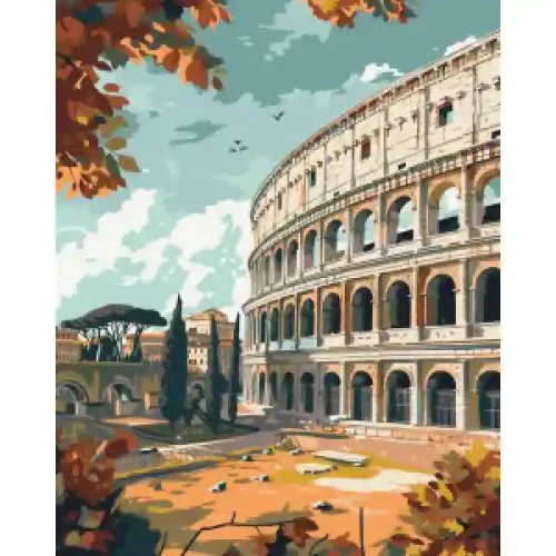 11069-AC Pictura pe numere Колизей 40*50 см