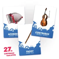 27 de cartonase. Instrumente muzicale 2