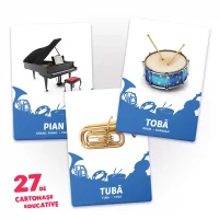 27 de cartonase. Instrumente muzicale 3