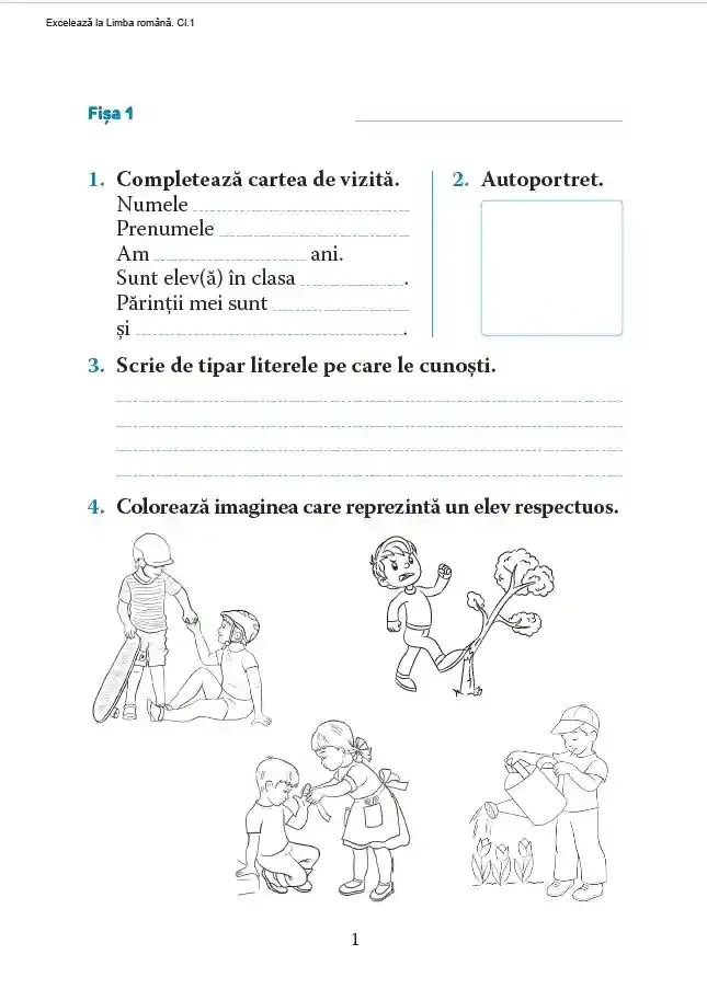 Exceleaza la limba romana : clasa 1 2