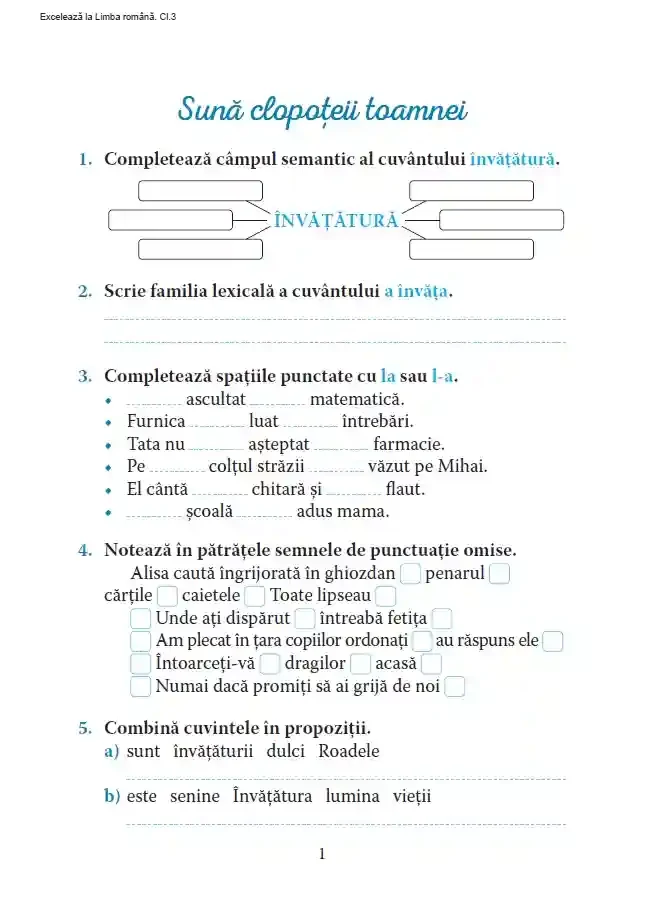 Exceleaza la limba romana : clasa 3 2