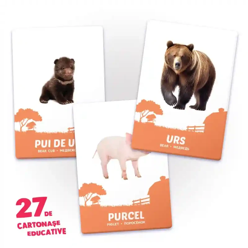 27 de cartonase. Animale si puii lor 3