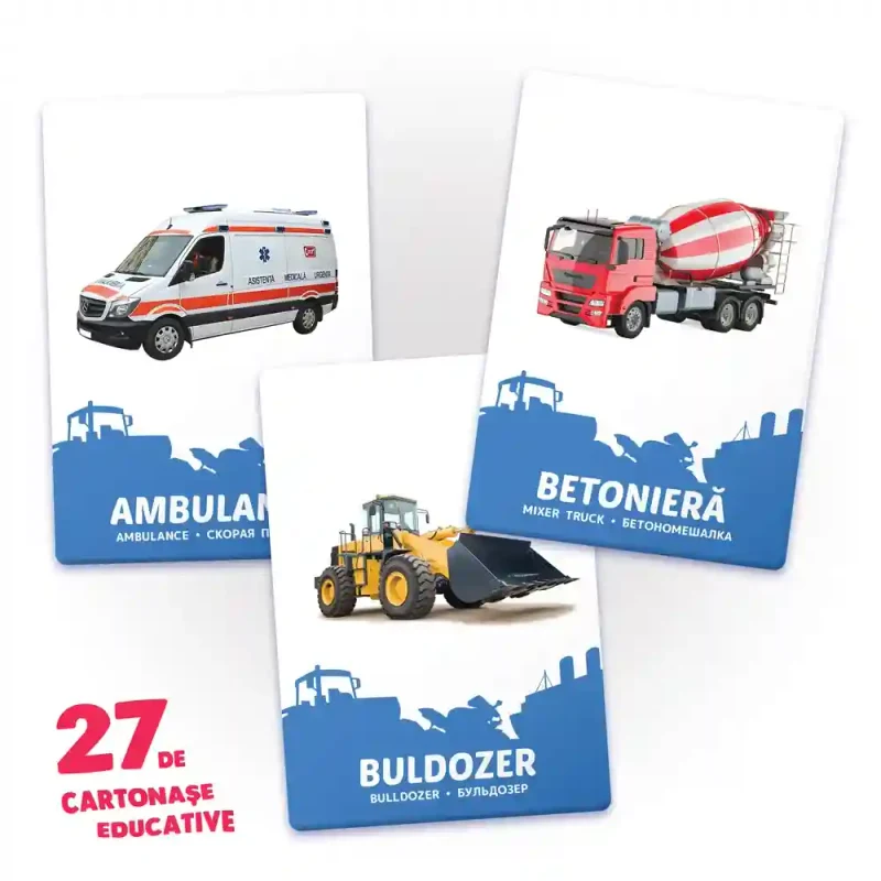27 de cartonase. Mijloace de transport 2