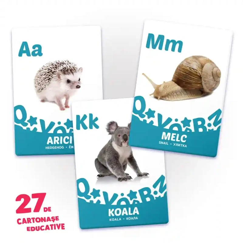 27 de cartonase. Invat alfabetul 2