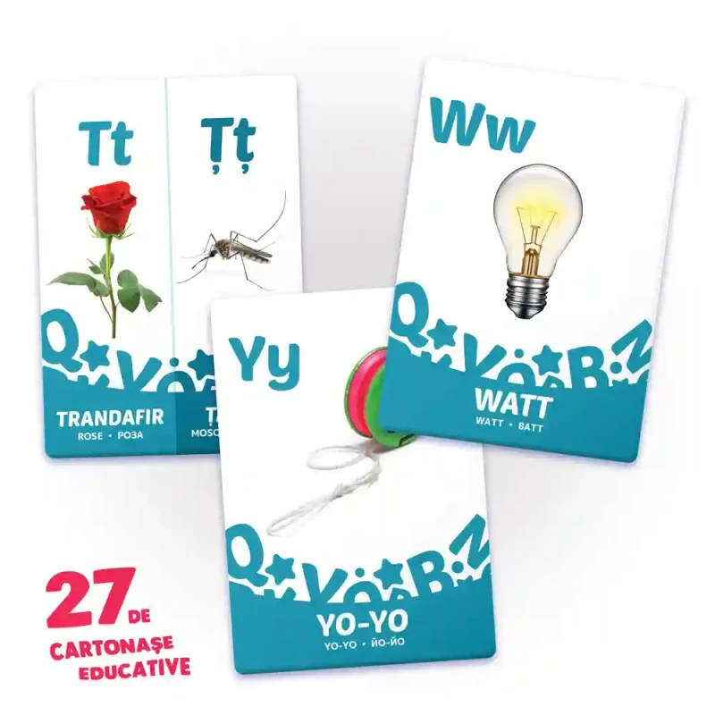 27 de cartonase. Invat alfabetul 3
