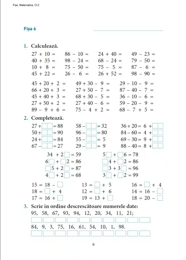 Exceleaza la matematica : clasa 2 3