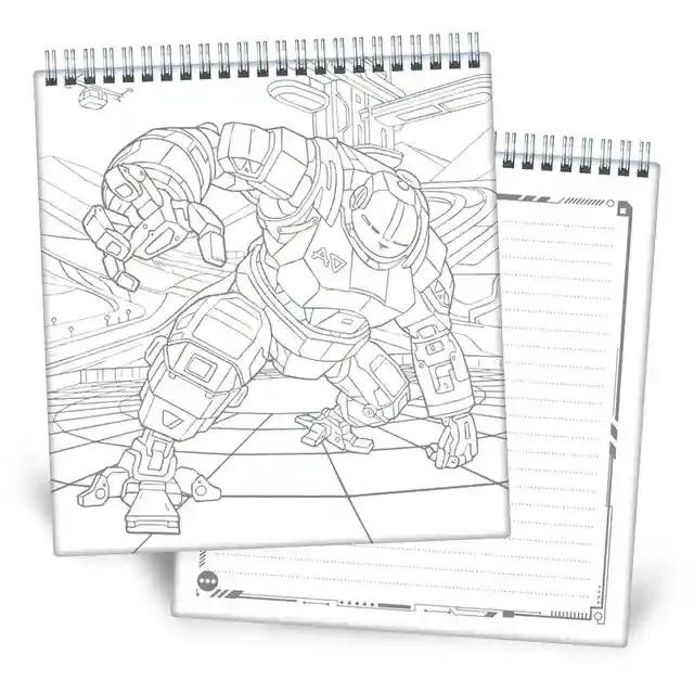Anti-stress : coloring book. Robotii campioni + cod QR 2