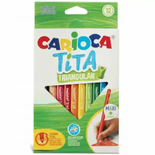 42791 Creioane CARIOCA TITA MAXI TRIANGSCAT.12PZ (12)