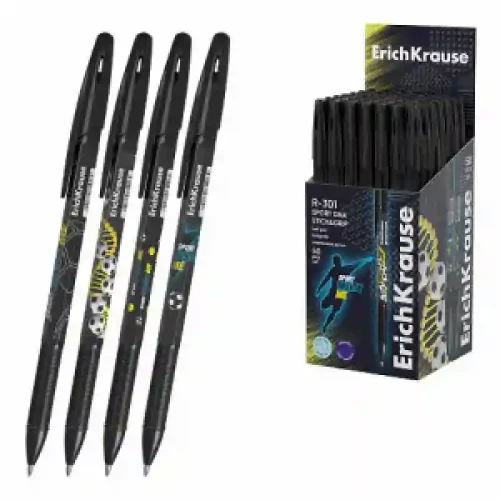 61006 PIX ErichKrause R-301 Stick&Grip Sport DNA 0.7, ink color: blue (box 50 pcs.)