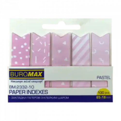 Notite Index Pastel 65X18Mm 100 Sheets Pink BM.2332-10