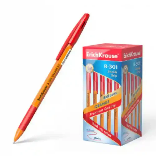 Pix 43189 ErichKrause R-301 Orange Stick&Grip 0.7 red (box 50 pcs.)