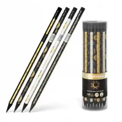 Creion simplu 55259 ErichKrause, Magic Sky, triangular, with eraser HB (42)