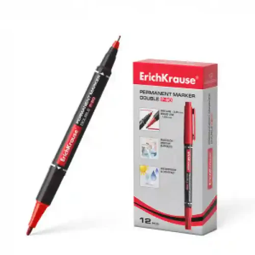 48185 Markator-double permanent ErichKrause P-80 red (box 12 pcs.)