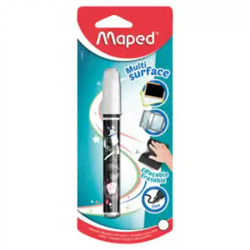 Markator cu creta lichida MAPED, 2 mm, alb, blister_743517 (12)