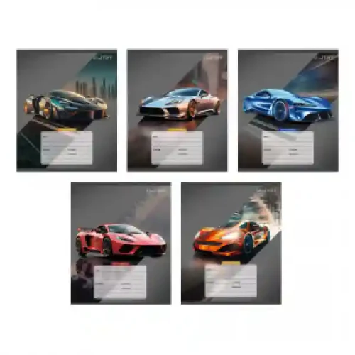 Caiet A5 24f Стильные авто ТЛ249265 linie