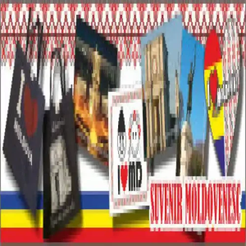 Magnet-suvenir Moldova (ceramica) QR-cod