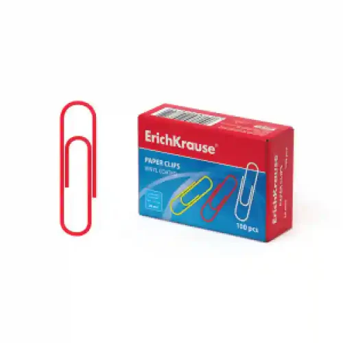 Clame color 24871 ErichKrause 28mm, assorted (box 100 pcs)