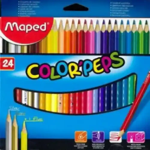 Creioane colorate MAPED Star, 24 culori_183224FC