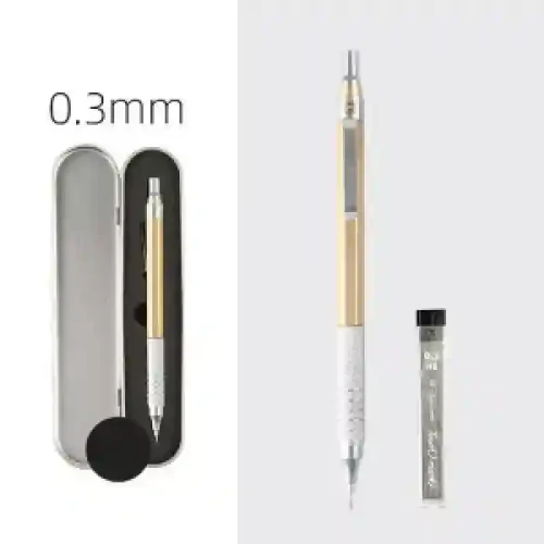 Creion mecanic 0.3mm cu rezerva in penar