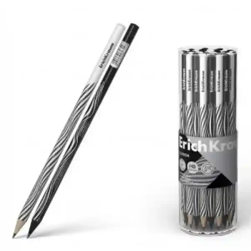 60729 Creion simplu ErichKrause Illusion, round, HB (in tube 42 pcs.)