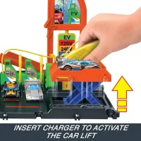HTN79 HW Set de joc City Downtown Super recharge fuel station 4
