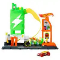 HTN79 HW Set de joc City Downtown Super recharge fuel station 3