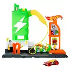 HTN79 HW Set de joc City Downtown Super recharge fuel station 3