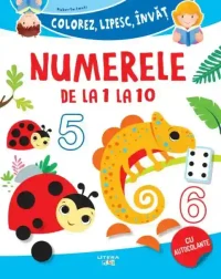 COLOREZ LIPESC INVAT. NUMERELE DE LA 1 LA 10