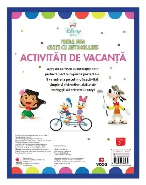 DISNEY BEBE. PRIMA MEA CARTE CU AUTOCOLANTE. ACTIVITATI DE VACANTA