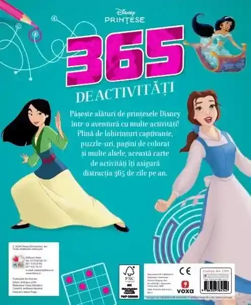 DISNEY PRINTESE. 365 DE ACTIVITATI