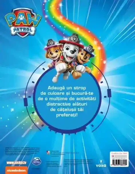 PATRULA CATELUSILOR. PATRULA FANTASTICA. Carte de desenat si activitati 2