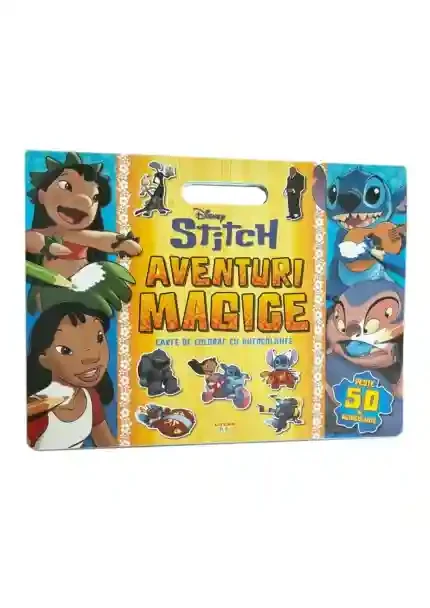 DISNEY. STITCH. AVENTURI MAGICE. Carte de desenat cu autocolante. Peste 50 de autocolante