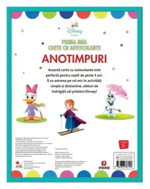 DISNEY BEBE. PRIMA MEA CARTE CU AUTOCOLANTE. ANOTIMPURI 2