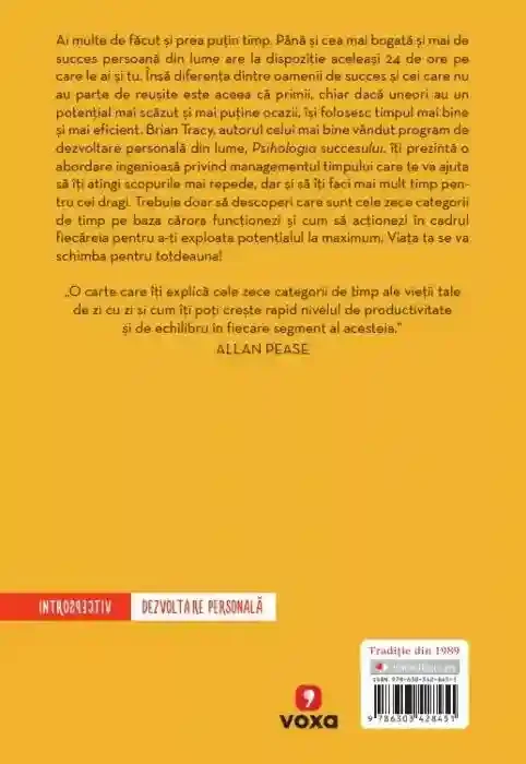 Introspectiv. CONTROLEAZA-TI TIMPUL CA SA-TI CONTROLEZI VIATA. coperta noua