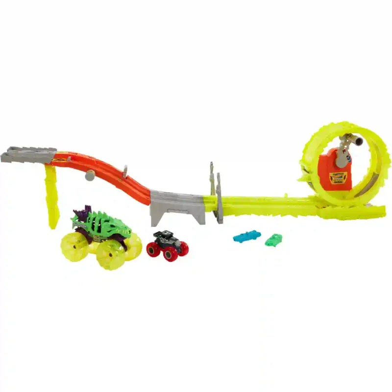 HXT05 HW Set de joc Provocarea cursei Monster Trucks Power Smasher 3